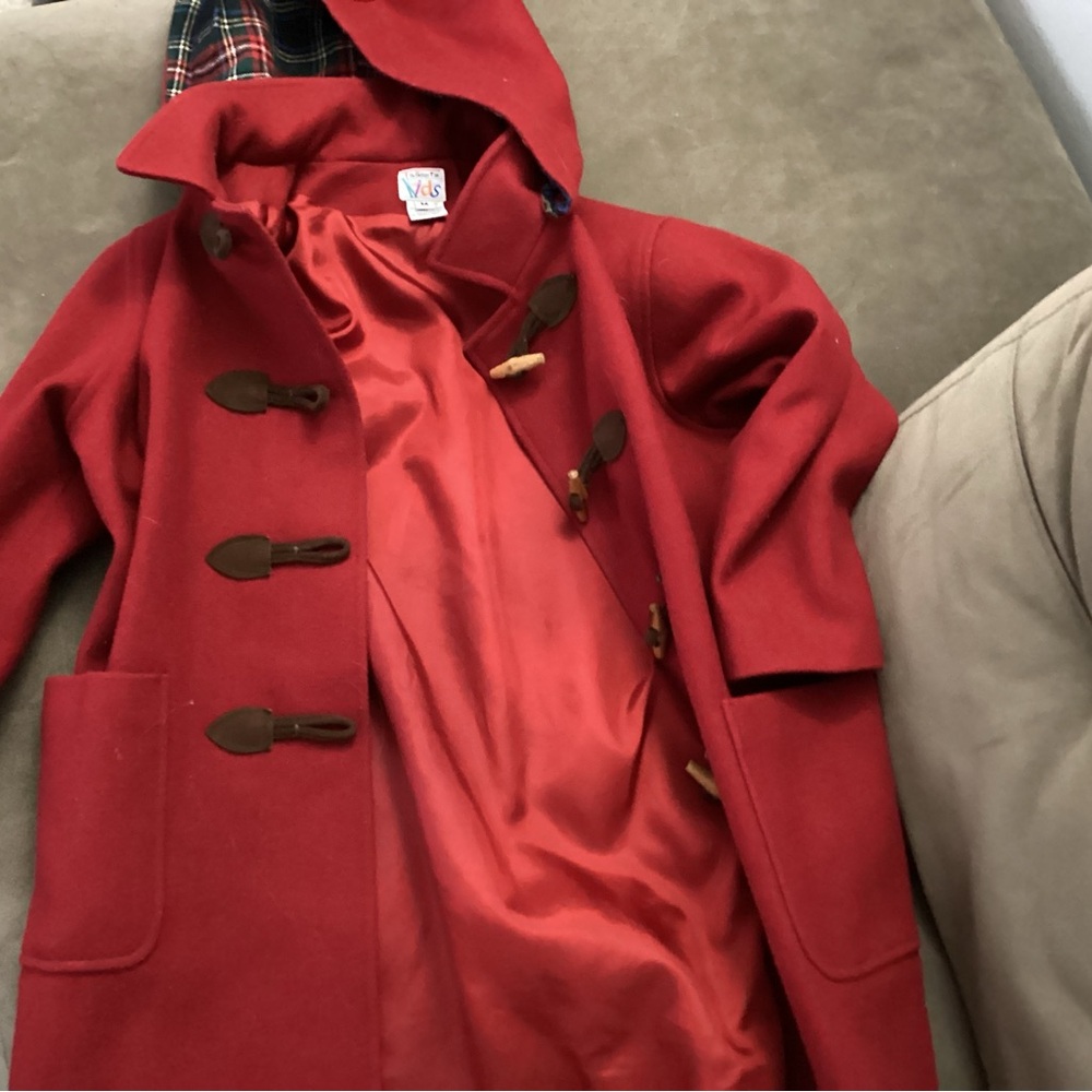 Talbots Kids Cherry Red Pea Coat